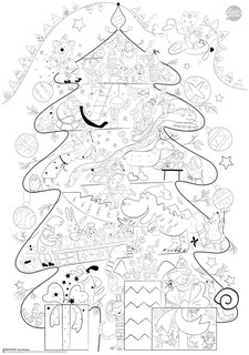 Плакат-раскраска 'Волшебная Новогодняя История' (формат А1) 4