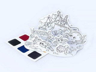 3D-раскраска. В море 4