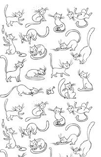 Котята и щеночки. Кто милее? Раскраски антистресс 3