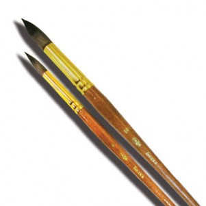 Кисть художественная белка, круглая, №6 2