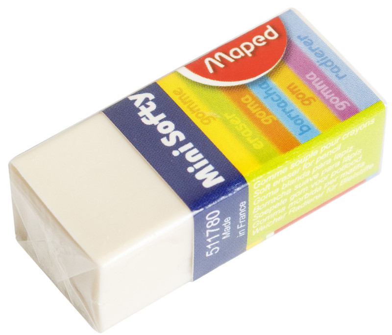 Ластик 'Mini Softy' Maped, цвет белый
