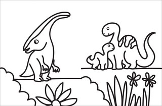 Динозавры. Моя первая большая раскраска 3