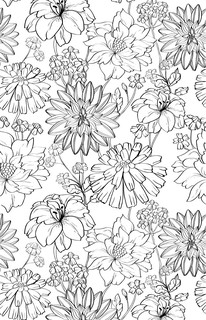Удивительные цветы. Раскраски антистресс 4