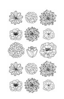 Удивительные цветы. Раскраски антистресс 7