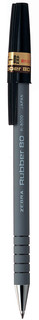 Zebra Ручка шариковая Rubber 80 цвет корпуса серый