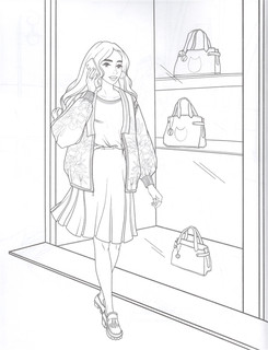 Современные девчонки. Большая раскраска для девочек 3