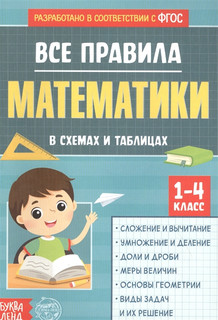 Все правила математики в схемах и таблицах. Сборник для 1-4 классов 1