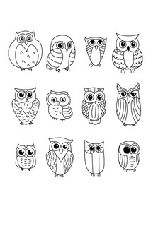 Лисы и совы. Раскраски антистресс 5