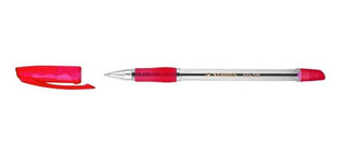 STABILO Ручка шариковая 'Bille 508' 0.7 мм, красные чернила, красный прозрачный корпус