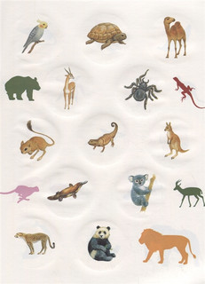 Животные жарких стран. Познавательные наклейки 3