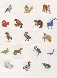 Животные России. Познавательные наклейки 2