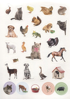 100 наклеек. Мир животных, цвет мульти 2