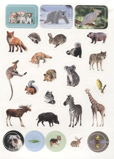 100 наклеек. Мир животных, цвет мульти 4