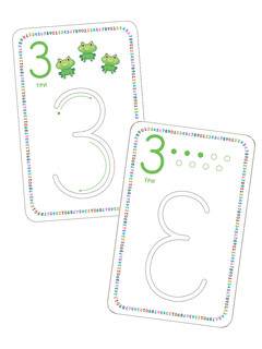 Изучаем цифры и учимся писать с трафаретами 4