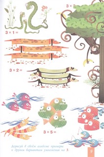 Таблица умножения с подсказками 5