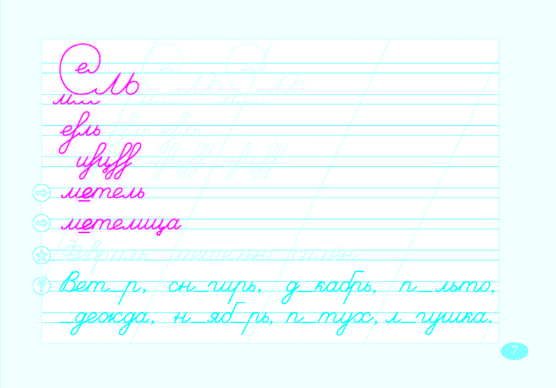 Чистописание по русскому языку 2 класс образцы школа россии