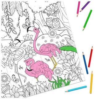 Раскраска-гигант по номерам «Удивительный мир» 3