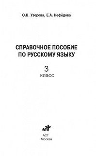 Справочное пособие по русскому языку. 3 класс 2
