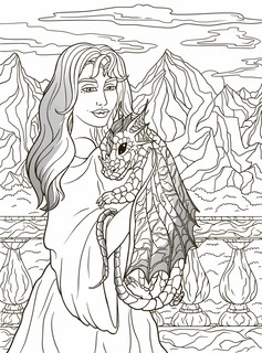 Великолепные драконы. Раскраска 3