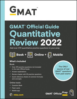 GMAT Official Guide Quantitative Review 2022. Book + Online Question Bank