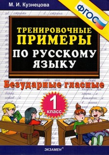 Тренировочные примеры по русскому языку. Безударные гласные. ...