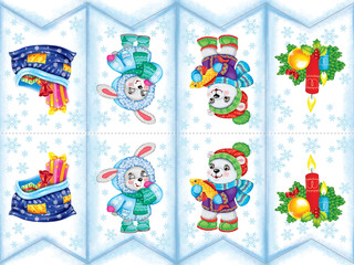 С новым годом! Новогодние флажки. Выпуск 2 3