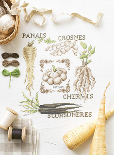 Французская вышивка крестом. Любимый огород Вероник Ажинер 8