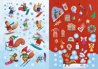 Накануне Рождества. Более 200 наклеек! 4