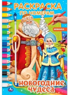 Новогодние чудеса. Первая раскраска по номерам
