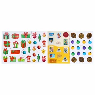 Новогодний альбом 100 наклеек 'Дедушка Мороз' 3