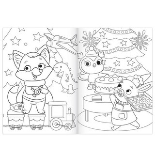 Письмо Деда Мороза. Раскраска новогодняя 3