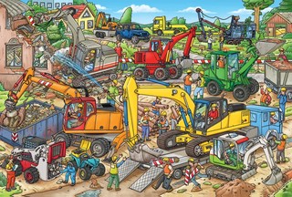 Машины-строители. Виммельбух 2