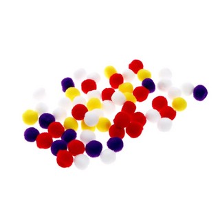 Аппликации бомбошками 