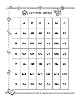 Слоговые таблицы для обучения чтению. 1 класс 5