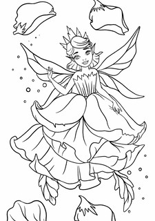Раскраска. Цветочные феи 2