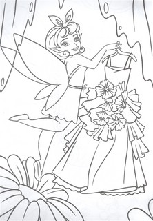 Раскраска. Цветочные феи 3