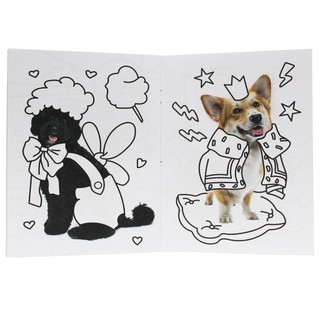 Раскраска с фото. Собачки и их друзья 3