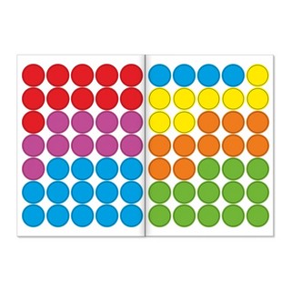 Учим цвета. Кружочки наклейки 4