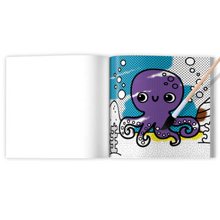 Аквараскраска 'Подводный мир' (водная раскраска) 3