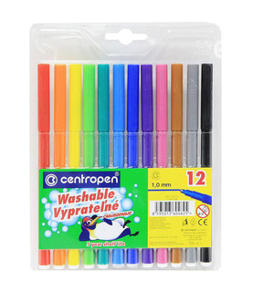 Фломастеры смываемые 12 цветов 4