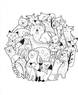 Я люблю раскрашивать милых звериков 7