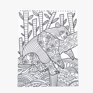 Раскраска антистресс на гребне. Ленивые животные 3