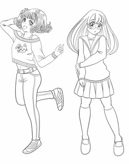 Раскраска аниме. Мир Отаку 2