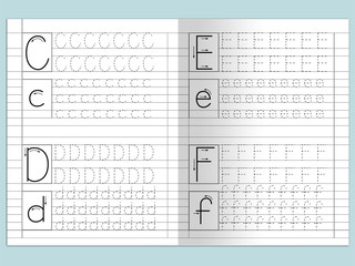 Английские прописи. Печатные буквы 2