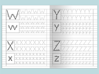 Английские прописи. Печатные буквы 7