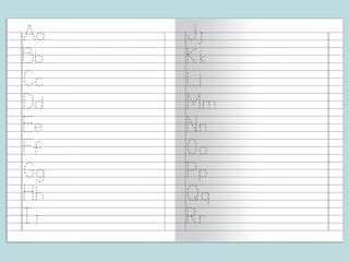 Английские прописи. Печатные буквы 8