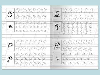 Английские прописи. Прописные буквы 5