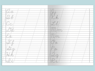 Английские прописи. Прописные буквы 7