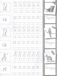 Прописи с опорными точками. Прописные буквы и цифры 5