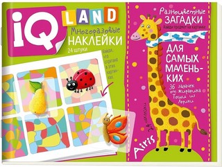 Разноцветные загадки. IQ задачки с многоразовыми наклейками 1